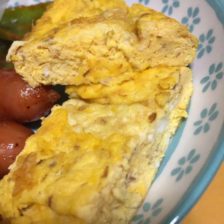 鰹節入り卵焼き